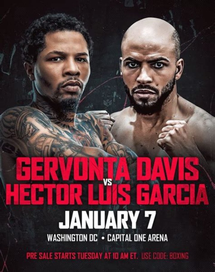 Gervonta DavisHector Luis Garcia Showtime PPV fight is on for Jan. 7