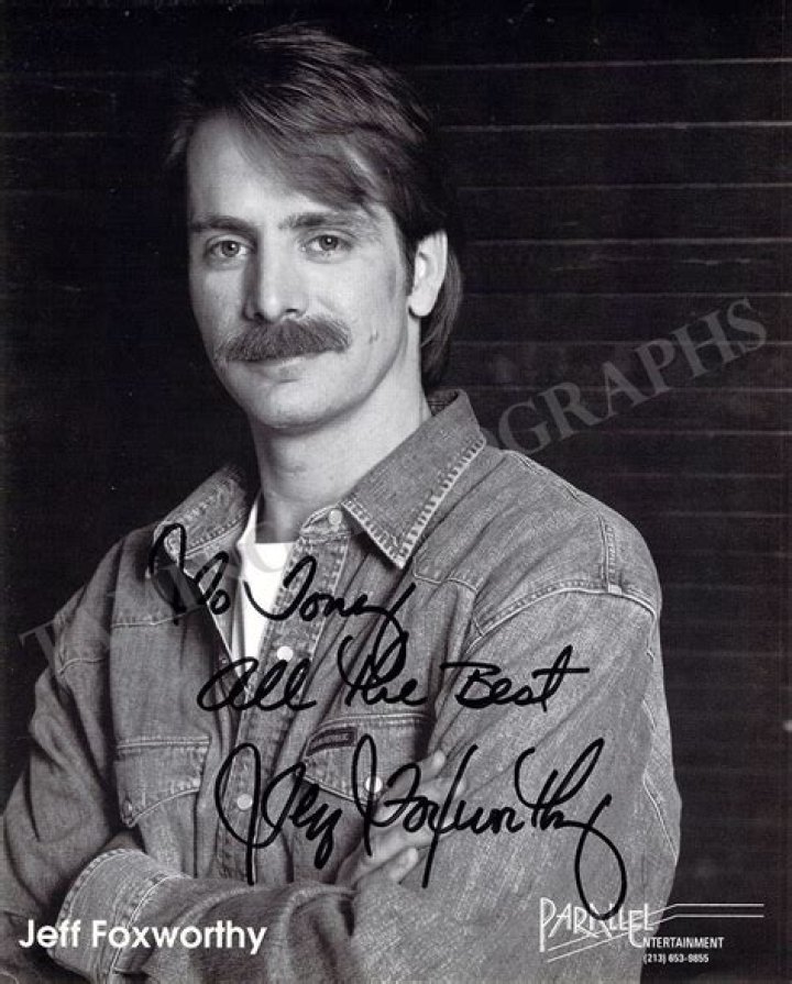 Jeff Foxworthy signed photo