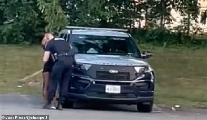 Maryland officer Francesco Marlett who was caught cheating with Virginia Pinto is seen wi ·
