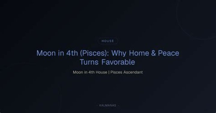 Pisces Moon in the 4th House Truly Divine |